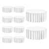 VEVOR White Round Tablecloths 10 Pack, 132 Inches in Diameter, Stain- & Wrinkle- Resistant, Machine Washable Table Clothes, Polyester Fabric Table Covers for Wedding, Party, Banquet, Formal Events