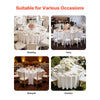 VEVOR White Round Tablecloths 6 Pack, 132 Inches in Diameter, Stain- & Wrinkle- Resistant, Machine Washable Table Clothes, Polyester Fabric Table Covers for Wedding, Party, Banquet, Formal Events
