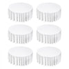 VEVOR White Round Tablecloths 6 Pack, 132 Inches in Diameter, Stain- & Wrinkle- Resistant, Machine Washable Table Clothes, Polyester Fabric Table Covers for Wedding, Party, Banquet, Formal Events