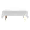VEVOR White Tablecloths for Rectangle Tables, 6 Pack, 60 x 102 Inches, Reusable and Machine Washable Table Clothes, Wrinkle-Resistant Polyester Fabric Table Covers for Wedding, Party, Banquet