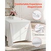 VEVOR White Tablecloths for Rectangle Tables, 10 Pack, 70 x 120 Inches, Reusable and Machine Washable Table Clothes, Wrinkle-Resistant Polyester Fabric Table Covers for Wedding, Party, Banquet