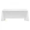 VEVOR White Tablecloths for Rectangle Tables, 10 Pack, 70 x 120 Inches, Reusable and Machine Washable Table Clothes, Wrinkle-Resistant Polyester Fabric Table Covers for Wedding, Party, Banquet