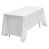 VEVOR White Tablecloths for Rectangle Tables, 10 Pack, 70 x 120 Inches, Reusable and Machine Washable Table Clothes, Wrinkle-Resistant Polyester Fabric Table Covers for Wedding, Party, Banquet