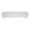 VEVOR White Tablecloths for Rectangle Tables, 6 Pack, 90 x 132 Inches, Reusable and Machine Washable Table Clothes, Wrinkle-Resistant Polyester Fabric Table Covers for Wedding, Party, Banquet