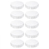 VEVOR White Round Tablecloths 10 Pack, 90 Inches in Diameter, Stain- & Wrinkle- Resistant, Machine Washable Table Clothes, Polyester Fabric Table Covers for Wedding, Party, Banquet, Formal Events