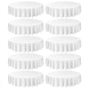 VEVOR White Round Tablecloths 10 Pack, 90 Inches in Diameter, Stain- & Wrinkle- Resistant, Machine Washable Table Clothes, Polyester Fabric Table Covers for Wedding, Party, Banquet, Formal Events