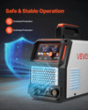 VEVOR Plasma Cutter, 50A Non-Touch Pilot Arc Plasma Cutting Machine, 110V/220V Dual Voltage Digital Display IGBT Inverter - with 2T/4T Function & Adjustable PA/PT Time for Home Repairs, Workshops