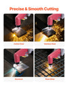 Precise and smooth cutting on multiple metals infographic