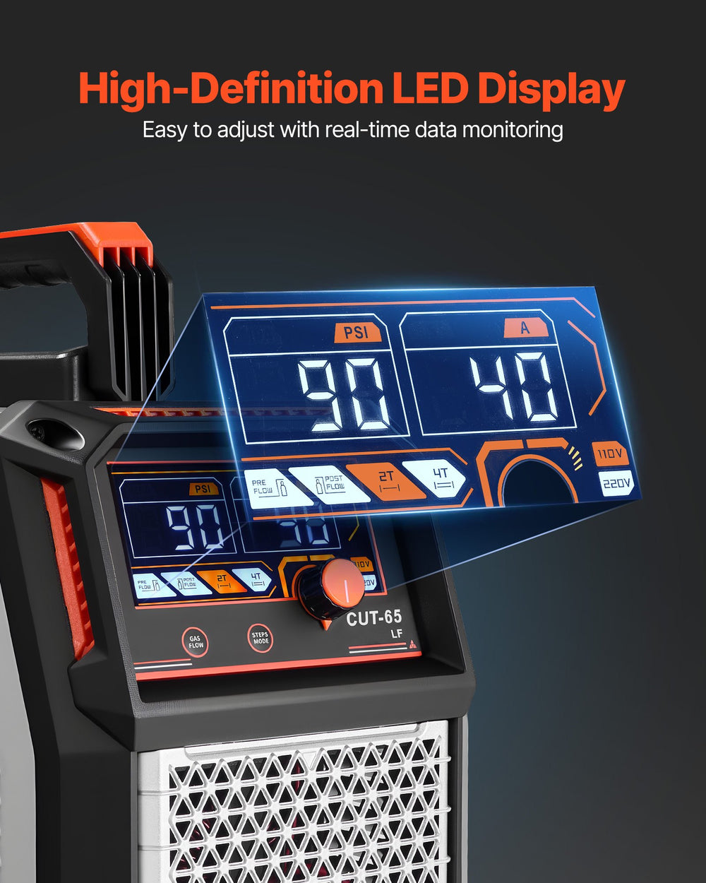 Dual voltage and intelligent control features infographic