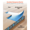 VEVOR Floor Underlayment 600 sq. ft, 3-in-1 2 mm Thick Flooring Padding with Tape & Vapor Barrier, Heavy Duty EPE Foam Soundproofing & Noise Reduction, for Laminate Wood (6 Rolls x 100 sq. ft)