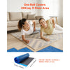 VEVOR Floor Underlayment 200 sq. ft/Roll, 3 mm Thick Laminate Flooring Padding with Attached Vapor Barrier, Heavy Duty Fiber + PE Film, Soundproofing & Noise Reduction, Ideal for Laminate Wood Floors
