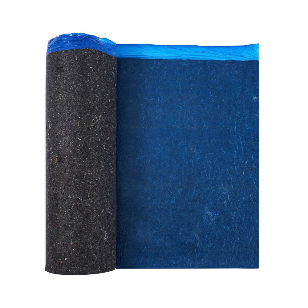 VEVOR Floor Underlayment 200 sq. ft/Roll, 3 mm Thick Laminate Flooring Padding with Attached Vapor Barrier, Heavy Duty Fiber + PE Film, Soundproofing & Noise Reduction, Ideal for Laminate Wood Floors