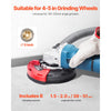 VEVOR Grinding Dust Shroud for Angle Grinder, Universal 4-5 in, Surface Grinder Dust Shroud with 6 Clamping Washers & 5 in Diamond Grinding Cup Wheel, Connect to Vacuum Cleaner, for Wood Concrete Wall