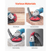VEVOR Grinding Dust Shroud for Angle Grinder, Universal 4-5 in, Surface Grinder Dust Shroud with 6 Clamping Washers & 5 in Diamond Grinding Cup Wheel, Connect to Vacuum Cleaner, for Wood Concrete Wall
