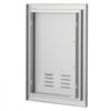 VEVOR BBQ Access Door, 14W x 20H Inch Single Outdoor Kitchen Door, Stainless Steel Flush Mount Door, Wall Vertical Door with Handle and vents, for BBQ Island, Grilling Station, Outside Cabinet