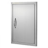 VEVOR BBQ Access Door, 17W x 24H Inch Single Outdoor Kitchen Door, Stainless Steel Flush Mount Door, Wall Vertical Door with Handle, for BBQ Island, Grilling Station, Outside Cabinet
