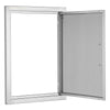VEVOR BBQ Access Door, 17W x 24H Inch Single Outdoor Kitchen Door, Stainless Steel Flush Mount Door, Wall Vertical Door with Handle, for BBQ Island, Grilling Station, Outside Cabinet