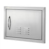 VEVOR BBQ Access Door, 20W x 14H Inch Single Outdoor Kitchen Door, Stainless Steel Flush Mount Door, Wall Vertical Door with Handle and vents, for BBQ Island, Grilling Station, Outside Cabinet