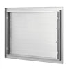 VEVOR BBQ Access Door, 27W x 20H Inch Single Outdoor Kitchen Door, Stainless Steel Flush Mount Door, Wall Vertical Door with Handle, for BBQ Island, Grilling Station, Outside Cabinet