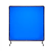 VEVOR Welding Screen with Frame, 6 x 6 FT Welding Curtain Screen, Flame-Resistant Vinyl Safety Protection Screens with Lockable Swivel Wheels & 6-Level UV Protection for Workshop/Industrial Use, Blue