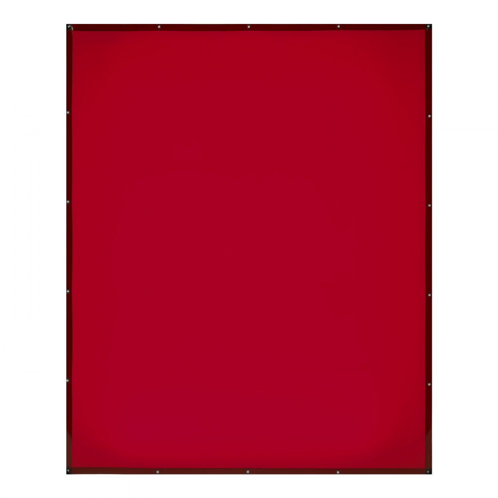 VEVOR 2PCS Welding Curtains, 6 x 8FT Welding Screen Curtain, Flame-Resistant Vinyl Safety Protective Screen with 6-Level UV Protection & Hanging Holes, Portable for Workshop/Industrial Use, Red
