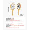 VEVOR Electric Fly Swatter, Zapper Racket with 3 Layers Mesh, Powerful Fly Killer Indoor & Outdoor with 500mAh Battery Rechargeable for Home, Bedroom, Kitchen and Patio, Yellow & Black