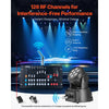 VEVOR DMX Wireless Receiver, 7 Receivers & 1 Transmitter, 2.4G ISM Band, 656 ft Transmission Range, with Bag and Adapter, Wireless Stage Lighting Control, for LED Stage Party DJ Bar Lighting, Silver