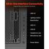 VEVOR PC Gaming Case, Mid-Tower, Computer Case with High-Airflow Tempered Glass Panel, Dust Filter, 3 x 120 mm ARGB Fans, Easy Cable Management, for GPU up to 320 mm in Length, for ATX / M-ATX / ITX
