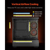 VEVOR PC Gaming Case, Mid-Tower, Computer Case with High-Airflow Tempered Glass Panel, Dust Filter, 6 x 120 mm PWM ARGB Fans, Easy Cable Management, for GPU up to 410 mm in Length, for ATX/M-ATX/ITX