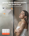 VEVOR Shower Faucet Set, 12 Inch Thermostatic Ceiling Mount Rainfall Shower System with 6 Inch Wall Mount Head and 2 in 1 Handheld Spray, 3-Function Dual Rain Head Brass Valve and Trim Kit, Chrome