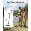 VEVOR Metal Detector for Adults, 10", Professional High Accuracy Gold Detector, IP68 Waterproof Search Coil with Display, Headphones, 5 Modes, Adjustable Length, for Detecting Gold Treasure Hunting