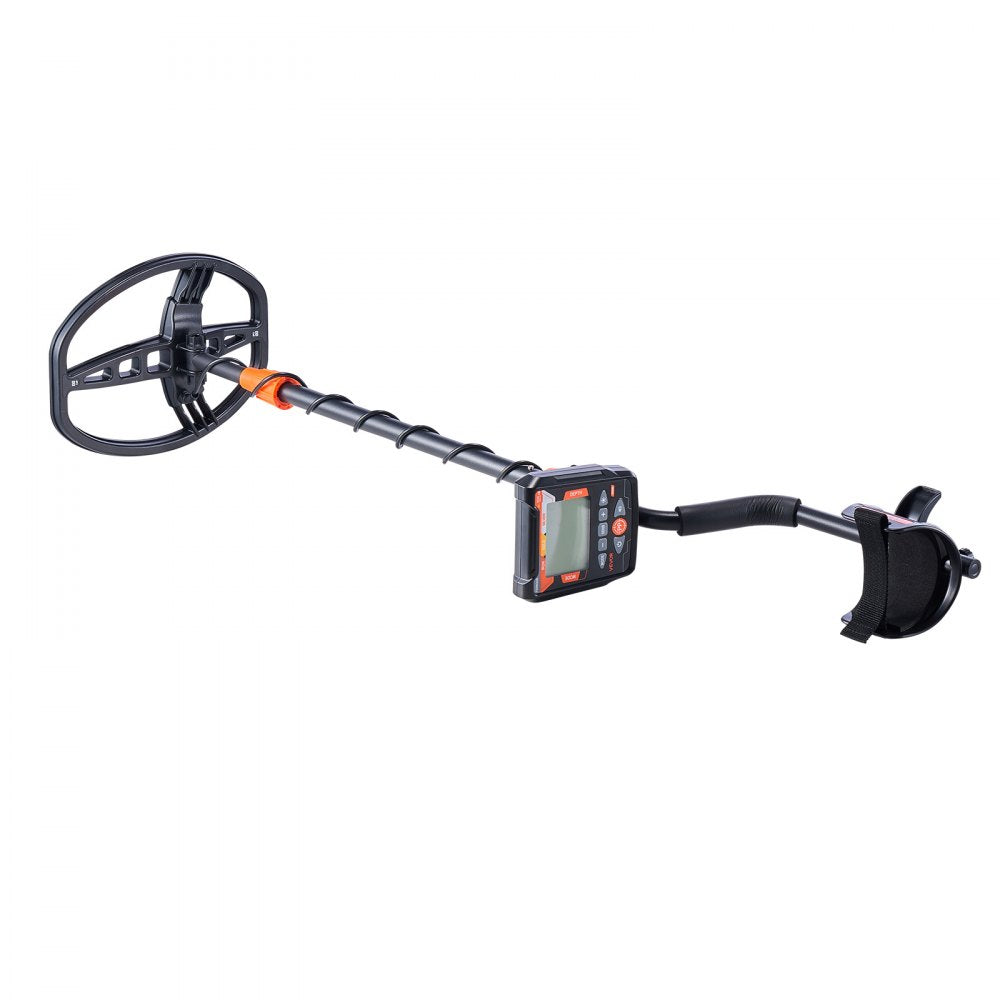 VEVOR Metal Detector for Adults, 10", Professional High Accuracy Gold Detector, IP68 Waterproof Search Coil with Display, Headphones, 5 Modes, Adjustable Length, for Detecting Gold Treasure Hunting