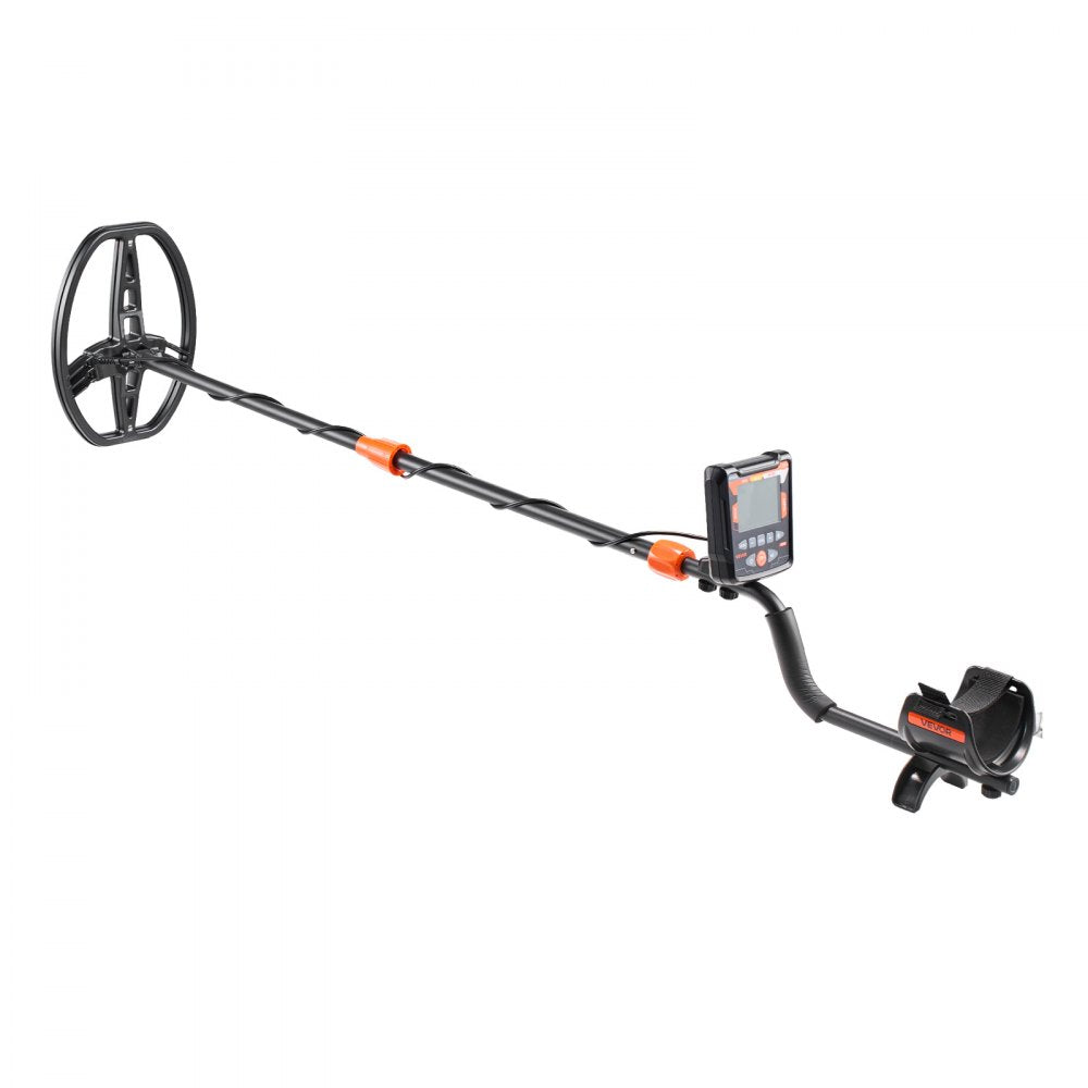 VEVOR Metal Detector for Adults, 10", Professional High Accuracy Gold Detector, IP68 Waterproof Search Coil with Display, Headphones, 5 Modes, Adjustable Length, for Detecting Gold Treasure Hunting