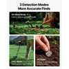 VEVOR Metal Detector for Adults, 8", Professional High Accuracy Gold Detector, IP68 Waterproof Search Coil with Display, Headphones, 3 Modes, Adjustable Length, for Detecting Gold Treasure Hunting