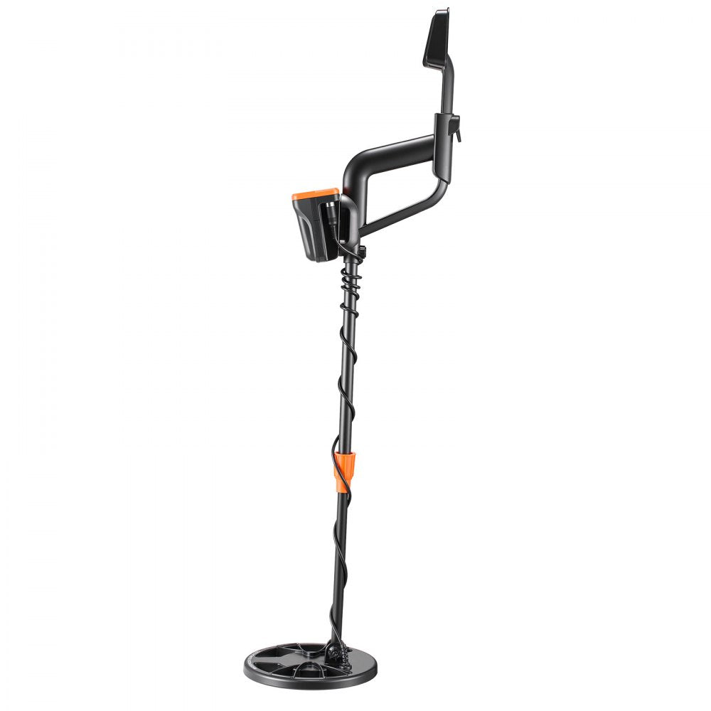 VEVOR Metal Detector for Adults, 8", Professional High Accuracy Gold Detector, IP68 Waterproof Search Coil with Display, Headphones, 3 Modes, Adjustable Length, for Detecting Gold Treasure Hunting