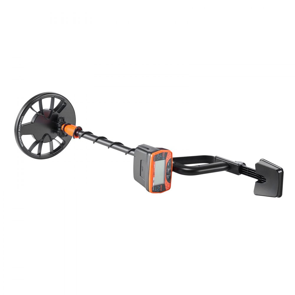 VEVOR Metal Detector for Adults, 8", Professional High Accuracy Gold Detector, IP68 Waterproof Search Coil with Display, Headphones, 3 Modes, Adjustable Length, for Detecting Gold Treasure Hunting