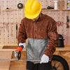 VEVOR Leather Welding Cape Sleeve, Heavy Duty Flame Resistant Cowhide Safety Cape Sleeves for Men Women, Heat-Resistant for Welding, Blacksmithing, Woodworking, Gardening, XXL-Size