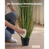 VEVOR Artificial Grass Plant, 2 Pack 47 inch Reed Flower Grass in Pot, Premium PVC Faux Fake Greenery Shrubs Plant for Indoor Outdoor House Home Garden Office Room Décor, Housewarming, Green