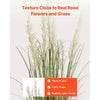 VEVOR Artificial Grass Plant, 2 Pack 59 inch Faux Reed Flower Grass in Pot, Premium PVC Fake Greenery Shrubs Plant for Indoor Outdoor House Home Garden Office Room Décor, Housewarming, Green