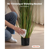 VEVOR Artificial Grass Plant, 2 Pack 59 inch Horsetail Reed Grass in Pot, Premium PVC Faux Fake Greenery Shrubs Plant for Indoor Outdoor House Home Garden Office Room Décor, Housewarming, Green