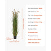 VEVOR Artificial Grass Plant, 2 Pack 59 inch Horsetail Reed Grass in Pot, Premium PVC Faux Fake Greenery Shrubs Plant for Indoor Outdoor House Home Garden Office Room Décor, Housewarming, Green