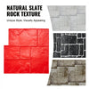 VEVOR Concrete Stamps Mat, 24 x 24 in, Concrete Texturing Skin Polyurethane Stamp Stone Tile Texture Mat, Slate floor Imprint Seamless Stamp Concrete Molds for Outdoor Decorative, Red