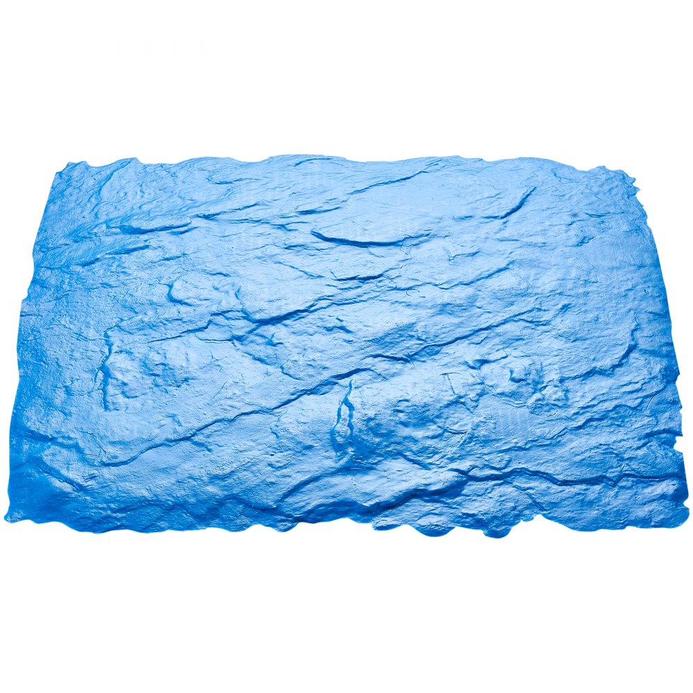 VEVOR Concrete Stamps Mat, 24 x 24 in, Concrete Texturing Skin Polyurethane Stamp Stone Tile Texture Mat, Slate floor Imprint Seamless Stamp Concrete Molds for Outdoor Decorative, Blue