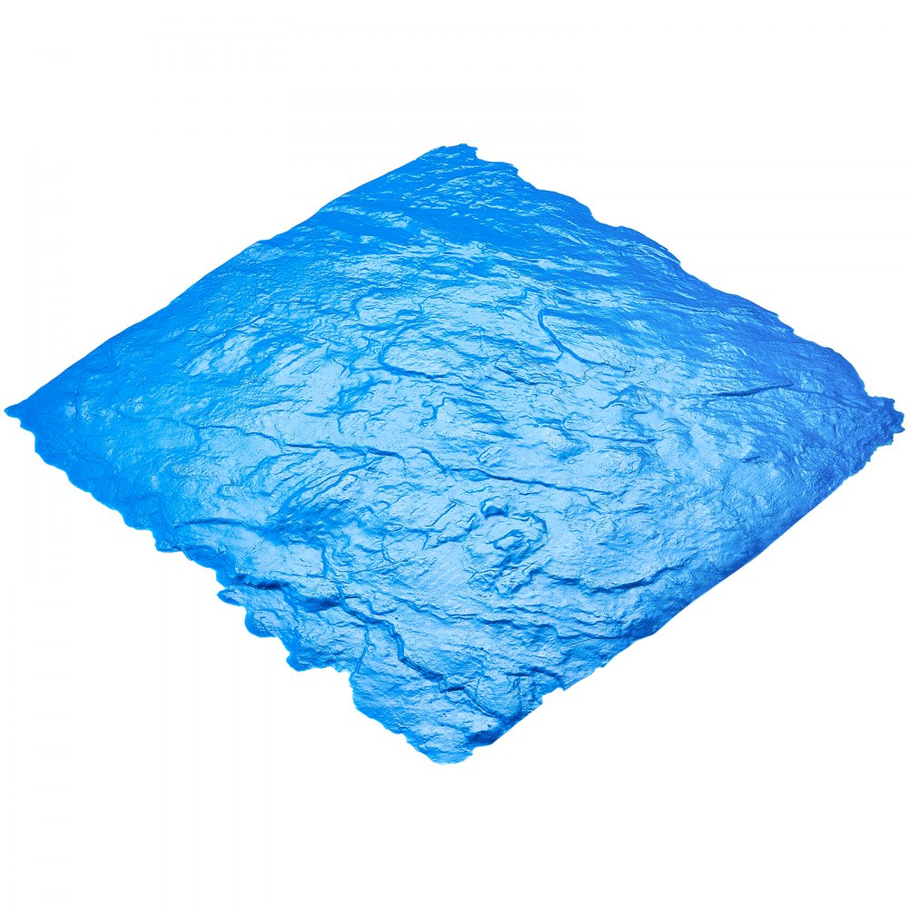 VEVOR Concrete Stamps Mat, 24 x 24 in, Concrete Texturing Skin Polyurethane Stamp Stone Tile Texture Mat, Slate floor Imprint Seamless Stamp Concrete Molds for Outdoor Decorative, Blue