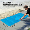 VEVOR Concrete Stamps Mat, 18 x 18 in, Concrete Texturing Skin Polyurethane Stamp Stone Tile Texture Mat, Slate floor Imprint Seamless Stamp Concrete Molds for Outdoor Decorative, Blue