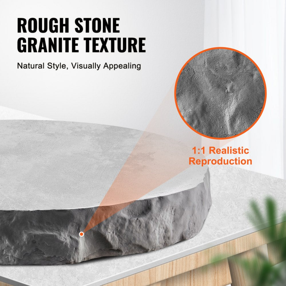 VEVOR Concrete Stamps, 91 x 3 inch, Concrete Molds Rectangular Polyurethane Stamp Stone Tile Texture Mat, Slate floor Imprint Seamless Stamp Mat Concrete Texturing Skin for Outdoor Decorative, Blue