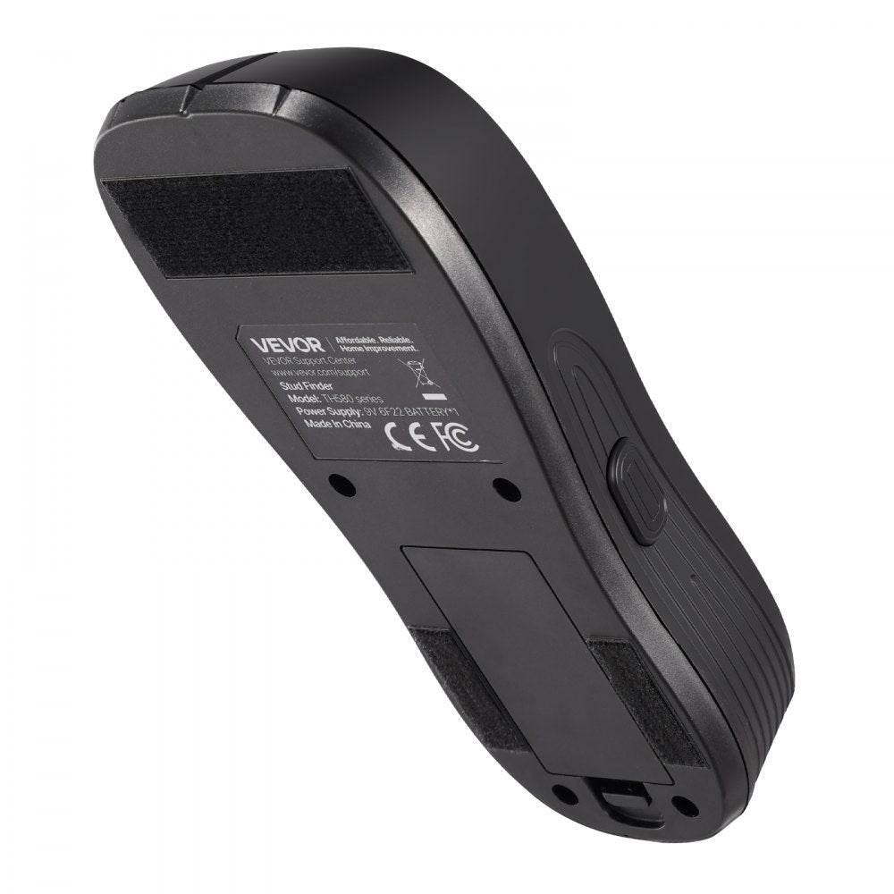 VEVOR Stud Finder Wall Scanner, 5 in 1, Electronic Wall Stud Detector with Smart Sensor, High-Definition LCD Display and Audio Alarm, for the Center and Edge of Metal, AC Wire, Joists, Pipes, Black
