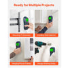 VEVOR Stud Finder Wall Scanner, 5 in 1, Electronic Wall Stud Detector with Smart Sensor, High-Definition LCD Display and Audio Alarm, for the Center and Edge of Metal, AC Wire, Joists, Pipes, Blue