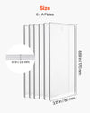 VEVOR Cutting Plates, 6 Pcs, 6.69 x 3.15 x 0.1 in, Clear Polycarbonate Material, Die Cut Pads Compatible with VEVOR Die Cutting and Embossing Machine KM-1830, for Scrapbooking and Card Making