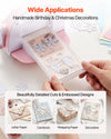VEVOR Cutting Plates, 6 Pcs, 6.69 x 3.15 x 0.1 in, Clear Polycarbonate Material, Die Cut Pads Compatible with VEVOR Die Cutting and Embossing Machine KM-1830, for Scrapbooking and Card Making